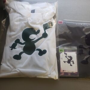 Men's Graphic Tee - White with Black Design